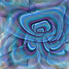 abstract fractal background with flowers