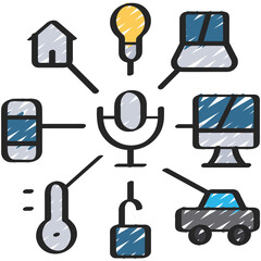Voice Control Network Icon