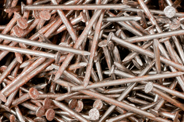 Nails on a table