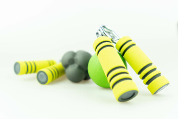 Obraz premium Fitness - przyrządy do ćwiczeń 4