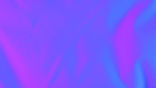Iridescent neon wave on gradient soft pastel background. Hologram Foil Aesthetic. Trendy fractal background.