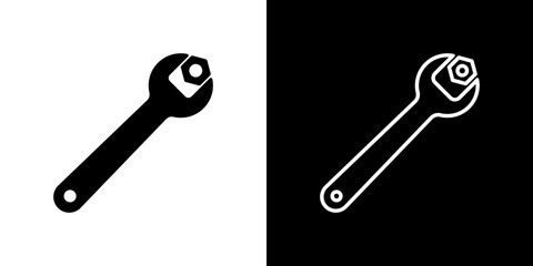 Simple wrench icon