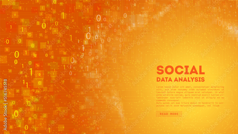 Poster Big Data cloud computing. Blockchain visualiztion. Social network information complexity.