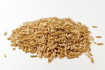 oats on a white background