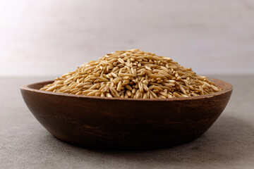 uncooked healthy whole grain oats