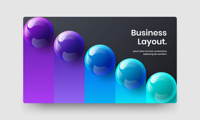 Original realistic balls website illustration. Isolated placard design vector concept.