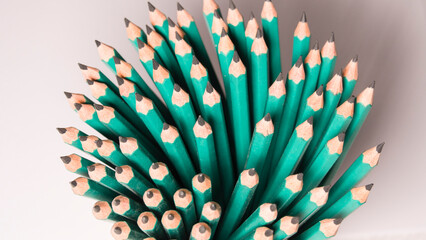 close up of a bunch of straws