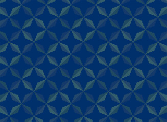 シックな青のシームレスパターン