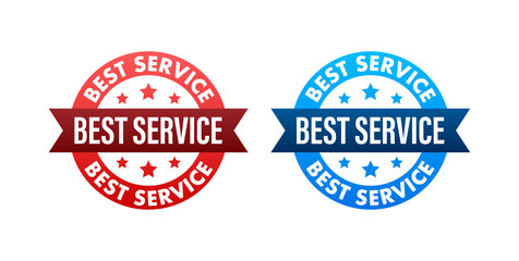 Obraz premium Best service sign. Premium service label. Vector illustration.