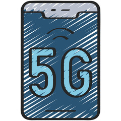 5G Phone Icon