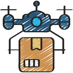 Drone Delivery Icon