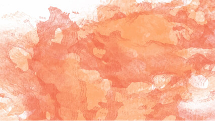 Orange watercolor background for textures backgrounds and web banners design