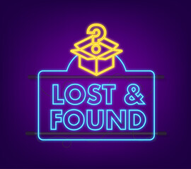 Lost And Found speech bubble. Speech bubble. Vector illustration.