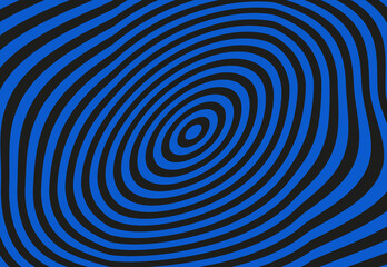 Monochrome Retro groovy psychedelic oval background. Vector illustration in the style of 1970