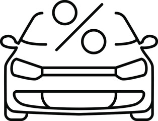 Loan Related Vector Line Icon. Contains such Icon as Interest Rate, Investment Plan, Percentage Diagram and more. Pixel Perfect.