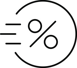 Loan Related Vector Line Icon. Contains such Icon as Interest Rate, Investment Plan, Percentage Diagram and more. Pixel Perfect.