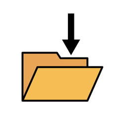 Download data to a folder. Vector.