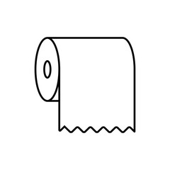 Simple toilet paper icon. Vector.