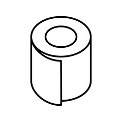 Toilet paper roll icon. Tissue icon. Vector.