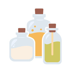 Set of cosmetic tubes icon. Vector illustration