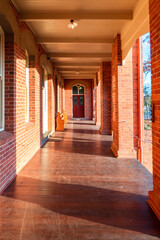 brick hallway