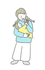 お母さんと赤ちゃん