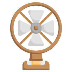 FAN flat icon,linear,outline,graphic,illustration