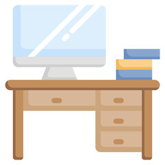 WORKSPACE flat icon,linear,outline,graphic,illustration