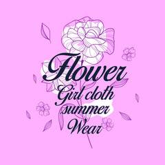 stylish t-shirt and apparel abstract design using flower and symbol . Vector print, typography ,symbol and text
