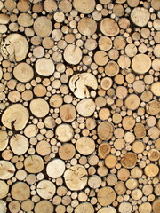 Wood logs for background