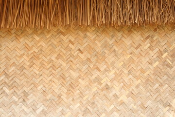 bamboo texture, weave bamboo Thai pattern for background