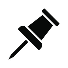 Push pin icon. vector illustration