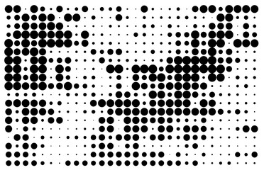 black and white dots pattern