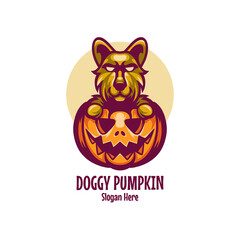 Dog Halloween Character Logo