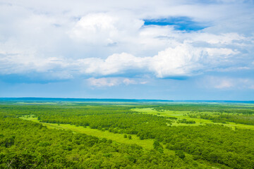 Fototapeta premium 釧路湿原 北斗展望台から望む絶景 