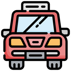 TAXI filled outline icon,linear,outline,graphic,illustration