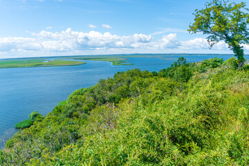 widok na zalew z punktu widokowego
