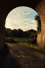 Landscape bellow a bridge 