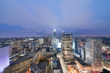 Fototapeta premium The downtown Toronto Canada at dusk