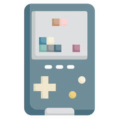 GAME BOY flat icon,linear,outline,graphic,illustration