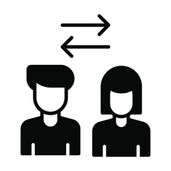 shift rotation Modern concepts design, vector illustration