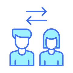 shift rotation Modern concepts design, vector illustration