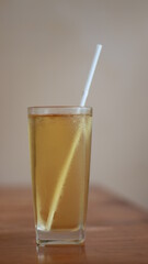 glass of juice Iced Green Tea Drinks