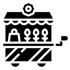 FLOWER SHOP glyph icon,linear,outline,graphic,illustration