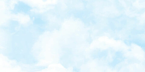 Abstract watercolor blue sky background