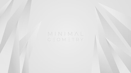 Abstact gray and white architecture geometry background