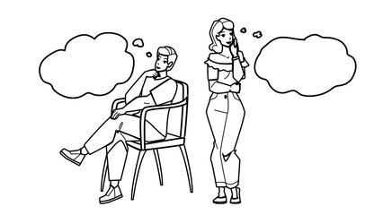 dreaming people vector. happy young person, sky joy, relax idea freedom, succes idea dreaming people character. people black line pencil drawing vector illustration