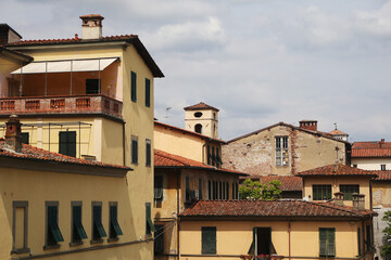 Lucca, an old well preserved historical city in Italy - obrazy, fototapety, plakaty