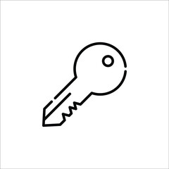 Key outline icon vector eps