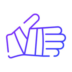 hand injury Modern concepts design, vector illustration